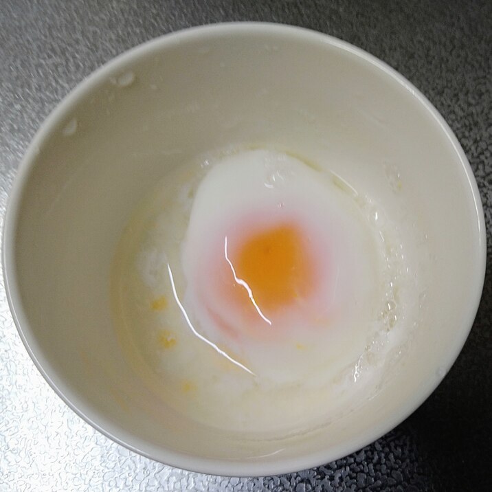 電子レンジで時短♪温泉たまご♪